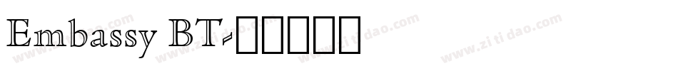 Embassy BT字体转换